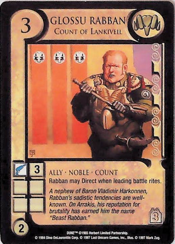 Dune CCG | Glossu Rabban, Count of Lankiveil - Eye of the Storm | The Nerd Merchant