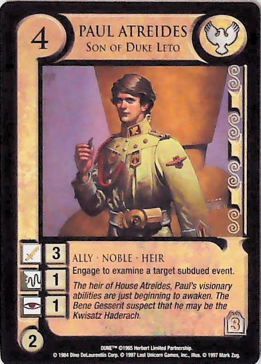 Dune CCG | Paul Atreides, Son of Duke Leto - Eye of the Storm | The Nerd Merchant