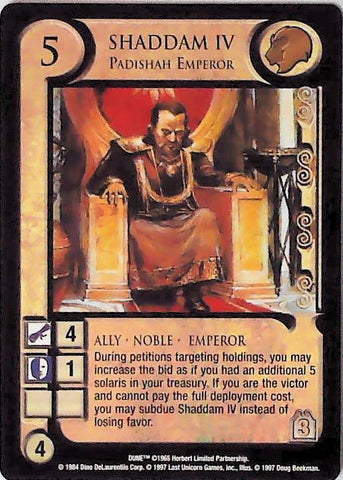 Dune CCG | Shaddam IV, Padishah Emperor - Eye of the Storm | The Nerd Merchant