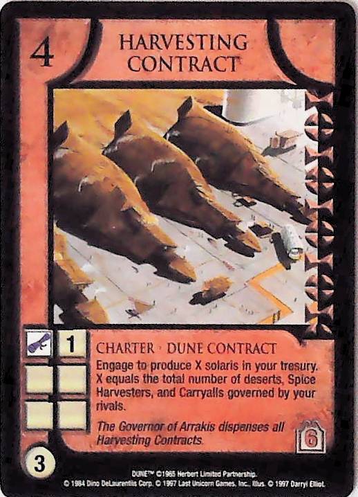 Dune CCG | Harvesting Contract - Eye of the Storm | The Nerd Merchant