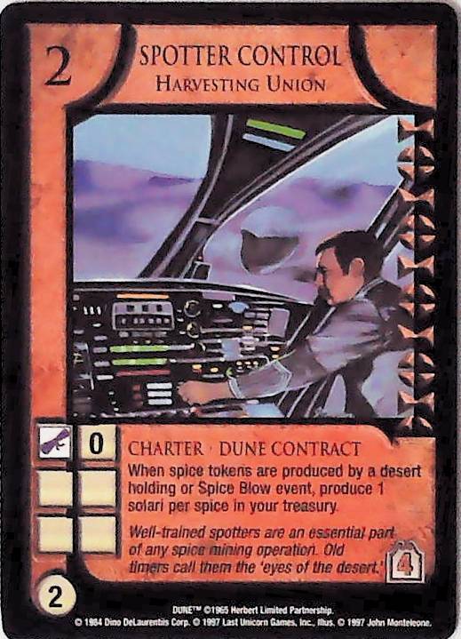 Dune CCG | Spotter Control, Harvesting Union - Eye of the Storm | The Nerd Merchant