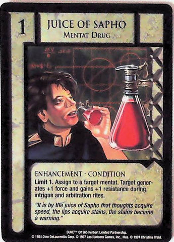 Dune CCG | Juice of Sapho, Mentat Drug - Eye of the Storm | The Nerd Merchant