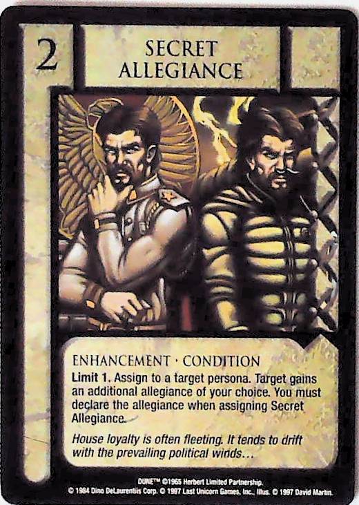 Dune CCG | Secret Allegiance - Eye of the Storm | The Nerd Merchant