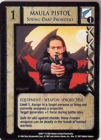 Dune CCG | Maula Pistol, Spring Dart Projectile - Eye of the Storm | The Nerd Merchant