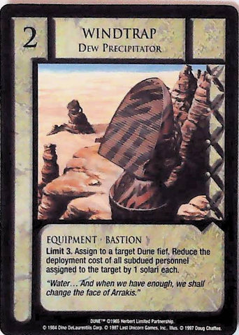 Dune CCG | Windtrap, Dew Precipitator - Eye of the Storm | The Nerd Merchant