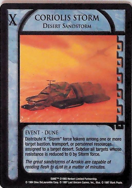 Dune CCG | Coriolis Storm, Desert Sandstorm - Eye of the Storm | The Nerd Merchant