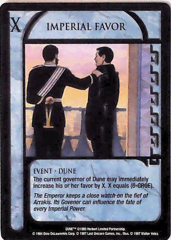 Dune CCG | Imperial Favour - Eye of the Storm | The Nerd Merchant