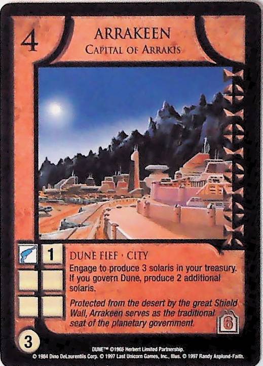 Dune CCG | Arrakeen, Capital of Arrakis - Eye of the Storm | The Nerd Merchant