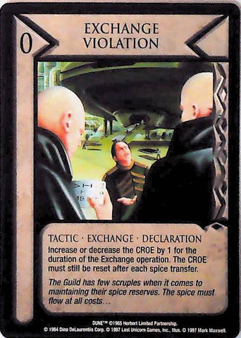 Dune CCG | Exchange Violation - Eye of the Storm | The Nerd Merchant