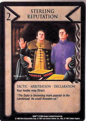 Dune CCG | Sterling Reputation - Eye of the Storm | The Nerd Merchant