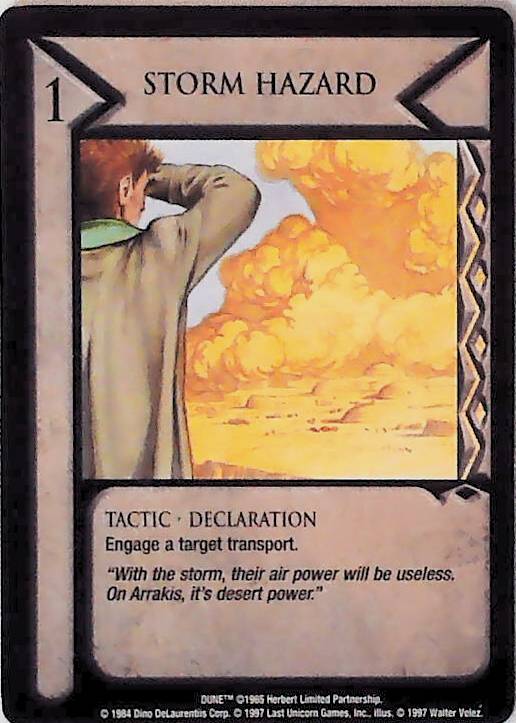 Dune CCG | Storm Hazard - Eye of the Storm | The Nerd Merchant