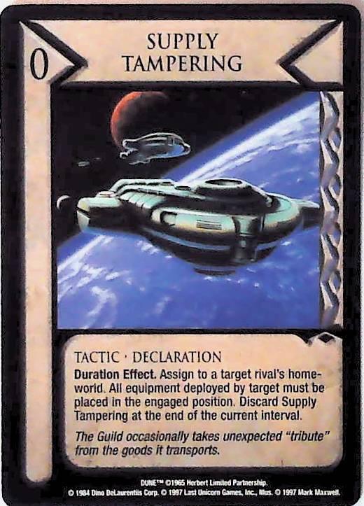 Dune CCG | Supply Tampering - Eye of the Storm | The Nerd Merchant