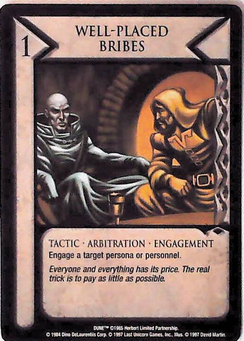 Dune CCG | Well-Placed Bribes - Eye of the Storm | The Nerd Merchant