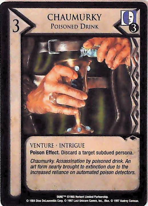 Dune CCG | Chaumurky, Poisoned Drink - Eye of the Storm | The Nerd Merchant