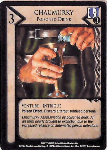 Dune CCG | Chaumurky, Poisoned Drink - Eye of the Storm | The Nerd Merchant