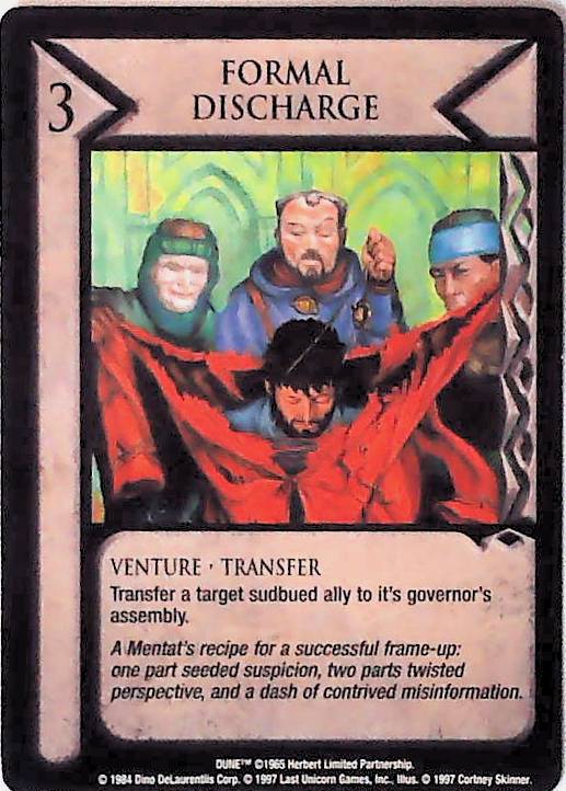 Dune CCG | Formal Discharge - Eye of the Storm | The Nerd Merchant