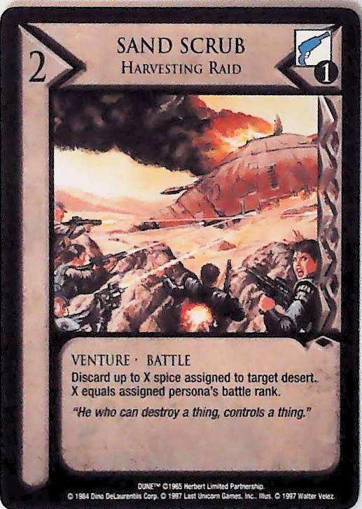 Dune CCG | Sand Scrub, Harvesting Raid - Eye of the Storm | The Nerd Merchant