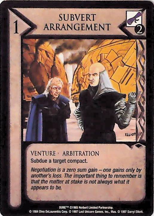 Dune CCG | Subvert Arrangement - Eye of the Storm | The Nerd Merchant