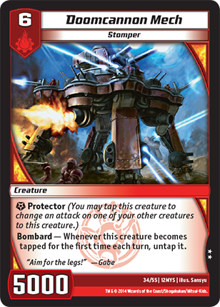 Kaijudo | Doomcannon Mech - Level 6 (12MYS) | The Nerd Merchant
