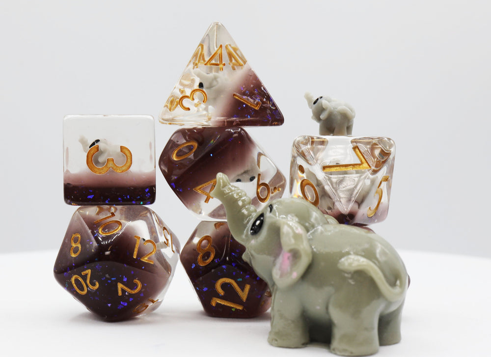 Foam Brain Games | Elephant RPG Dice Set | The Nerd Merchant