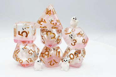 Foam Brain Games | Pink Polar Bear RPG Dice Set | The Nerd Merchant