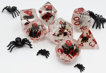 Foam Brain Games | Black Widow RPG Dice Set | The Nerd Merchant