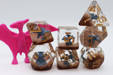 Foam Brain Games | Blue Pterodactyl RPG Dice Set | The Nerd Merchant
