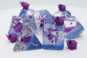 Foam Brain Games | Purple Elephant RPG Dice Set | The Nerd Merchant