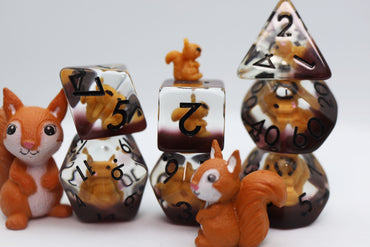 Foam Brain Games | Squirrel RPG Dice Set | The Nerd Merchant