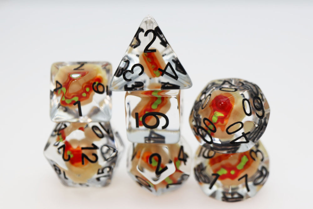 Foam Brain Games | Hot Dog RPG Dice Set | The Nerd Merchant