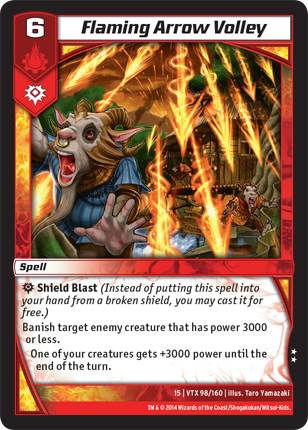 Kaijudo | Flaming Arrow Volley - Level 6 (15VTX) | The Nerd Merchant