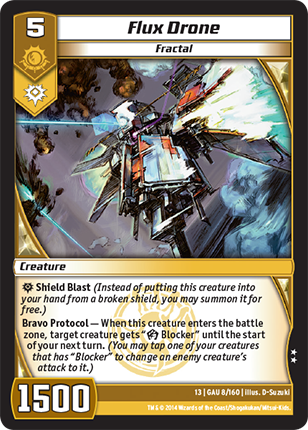 Kaijudo | Flux Drone - Level 5 (13GAU) | The Nerd Merchant