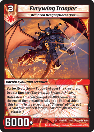 Kaijudo | Furywing Trooper - Level 3 (15VTX) | The Nerd Merchant