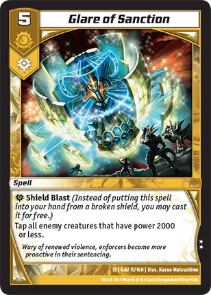 Kaijudo | Glare of Sanction - Level 5 (13GAU) | The Nerd Merchant