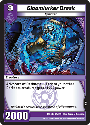 Kaijudo | Gloomlurker Drask - Level 3 (13GAU) | The Nerd Merchant
