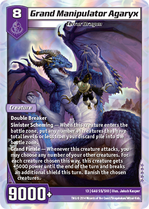 Kaijudo | Grand Manipulator Agaryx - Level 8 (13GAU) | The Nerd Merchant