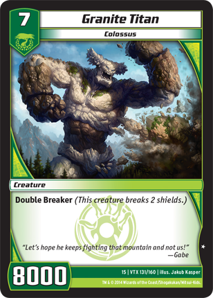 Kaijudo | Granite Titan - Level 7 (15VTX) | The Nerd Merchant