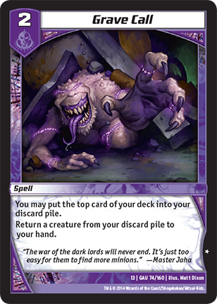 Kaijudo | Grave Call - Level 2 (13GAU) | The Nerd Merchant