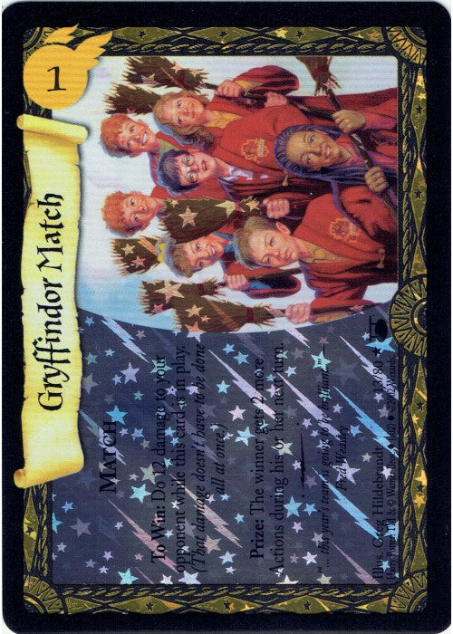 Harry Potter TCG | Gryffindor Match (Foil) - Diagon Alley #13/80 | The Nerd Merchant