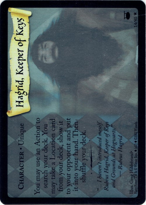 Harry Potter TCG | Hagrid, Keeper of Keys (Holo) - Diagon Alley #14/80 | The Nerd Merchant