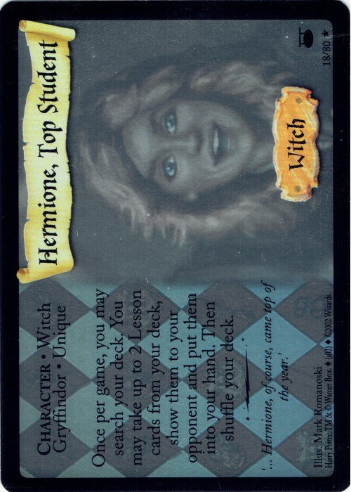 Harry Potter TCG | Hermione, Top Student (Holo) - Diagon Alley #18/80 | The Nerd Merchant