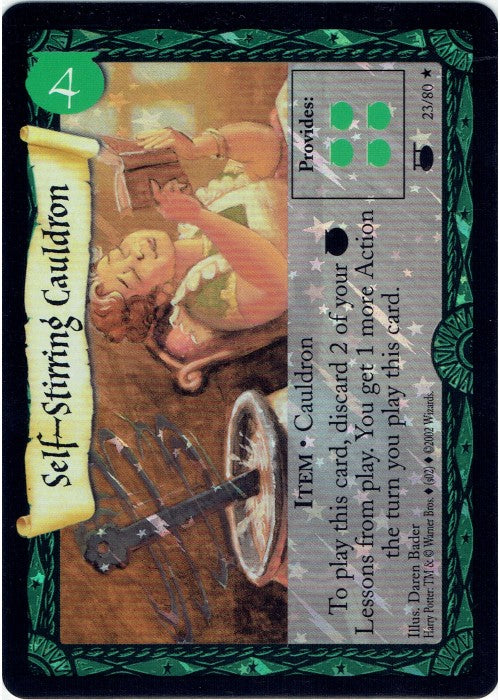 Harry Potter TCG | Self-Stirring Cauldron (Foil) - Diagon Alley #23/80 | The Nerd Merchant