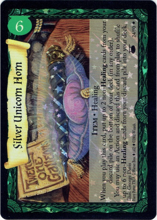 Harry Potter TCG | Silver Unicorn Horn (Foil) - Diagon Alley #24/80 | The Nerd Merchant