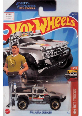 Hot Wheels | Rally Baja Crawler #94 (HW Hot Trucks) - Silver [EUC] | The Nerd Merchant