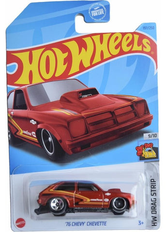Hot Wheels | ’76 Chevy Chevette (HW Drag Strip) - Red [NIP] | The Nerd Merchant