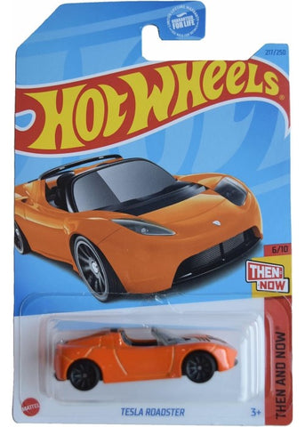 Hot Wheels | Tesla Roadster (Then and Now) - Orange [NIP] | The Nerd Merchant