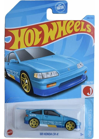 Hot Wheels | 88 Honda CR-X (HW J-Imports) - Blue [NIP] | The Nerd Merchant
