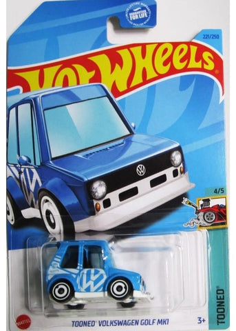 Hot Wheels | Tooned Volkswagen Golf Mk1 (Tooned) - Blue [NIP]| The Nerd Merchant