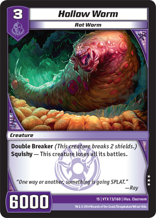 Kaijudo | Hollow Worm - Level 3 (15VTX) | The Nerd Merchant