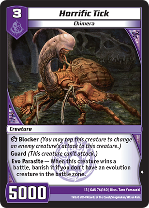 Kaijudo | Horrific Tick - Level 3 (13GAU) | The Nerd Merchant